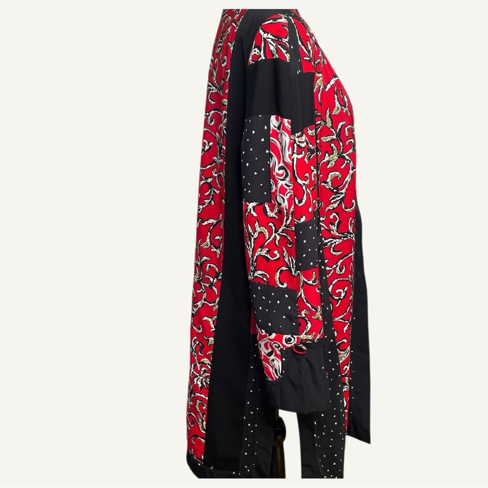 Collection Jeanne Marc Vintage Patchwork Duster Jacket Artwear - Picture 7 of 13